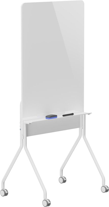 VDD - Whiteboard - White Board - Whiteboard op Wielen - White board op wielen - Whiteboard met Plank - Whiteboard Enkelzijdig