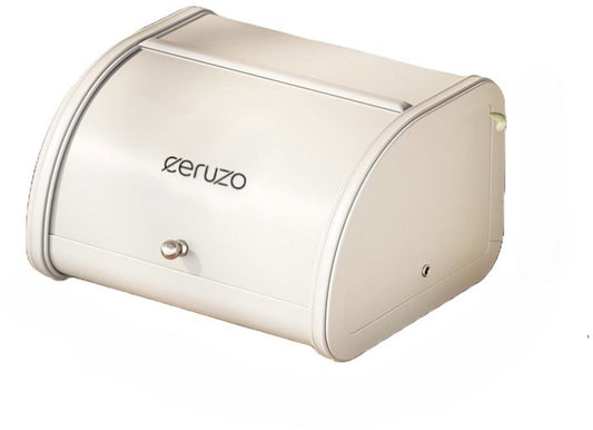 Ceruzo Broodtrommel-Schuifdeksel - Retro Design- Opbergbox Keuken-Mat Soft Beige- 25 x 26 x H17 cm