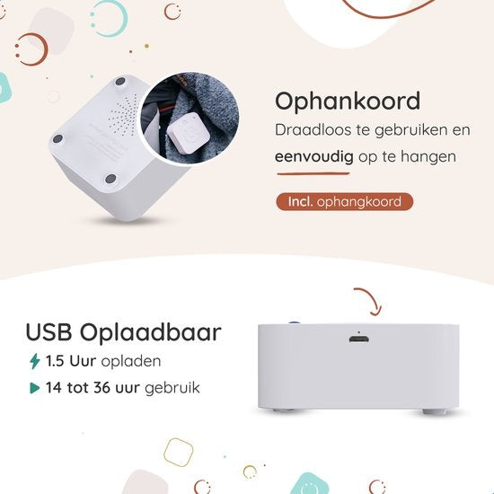 Numsy Original 3 White Noise Machine Baby - Witte Ruis Apparaat