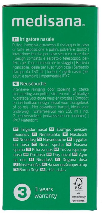 medisana NI 200 Elektrische neusdouche - USB-c