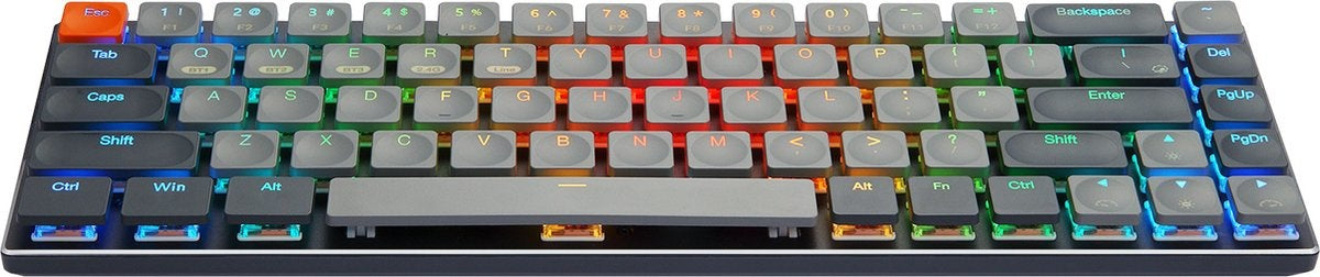 XINMENG RF-68MINI Draadloos Mechanisch Toetsenbord - 68Keys - Bluetooth/2.4G/Line 3modes - Low Blue Switch - RGB LIGHT - Windows/Mac - QWERTY - Lichtgewicht en draagbaar