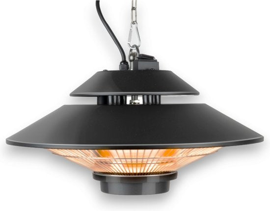 alpina Heater Terrasverwarmer - Infrarood Verwarming - IP44 Spatwaterdicht - 1500W - Zwart
