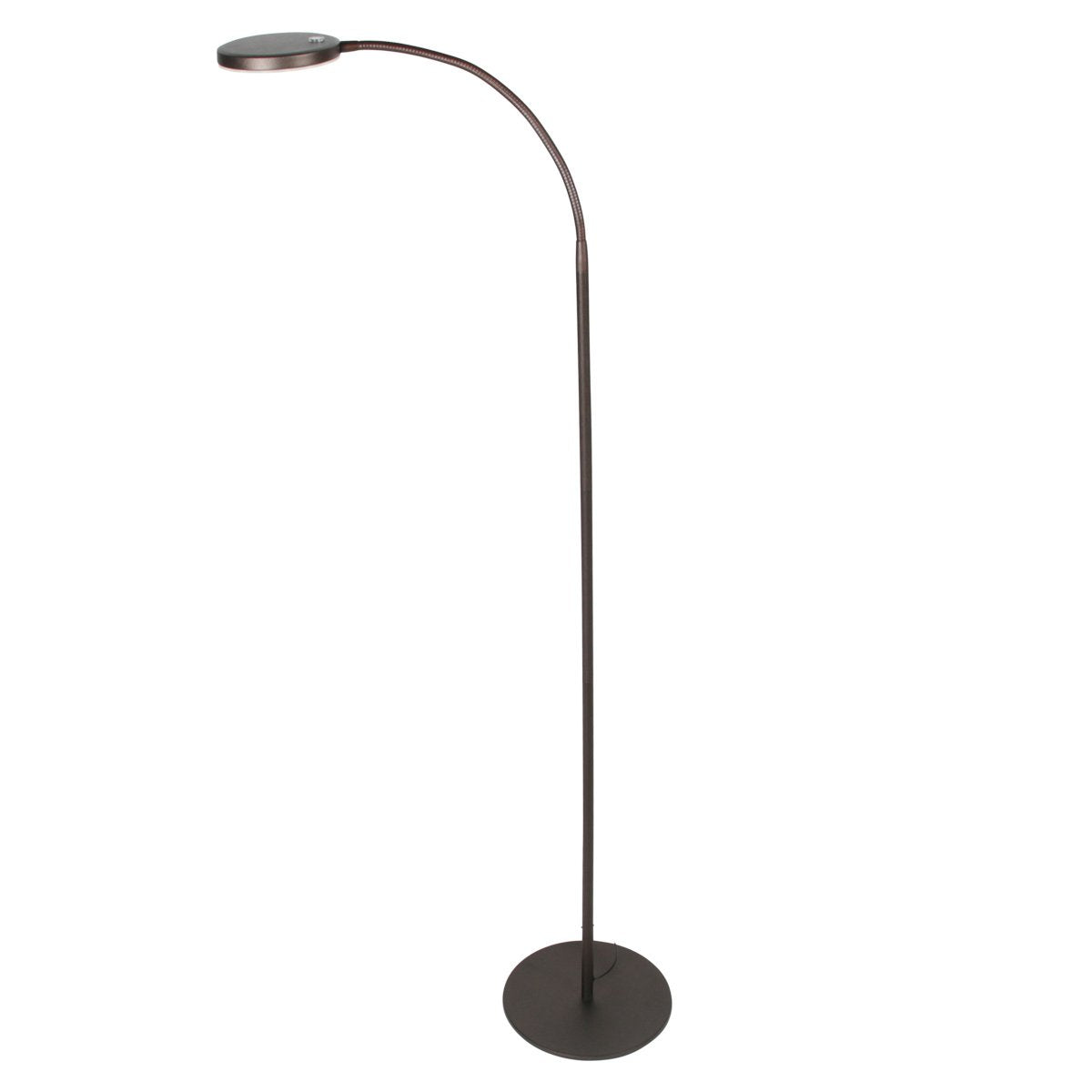Vloerlamp Platu 3351CA - Dimbaar met instelbare lichtkleur, bruin kunststof en metaal, trendy design, Mexlite, perfect voor binnengebruik