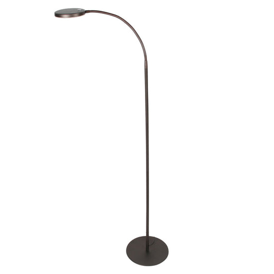 Vloerlamp Platu 3351CA - Dimbaar met instelbare lichtkleur, bruin kunststof en metaal, trendy design, Mexlite, perfect voor binnengebruik