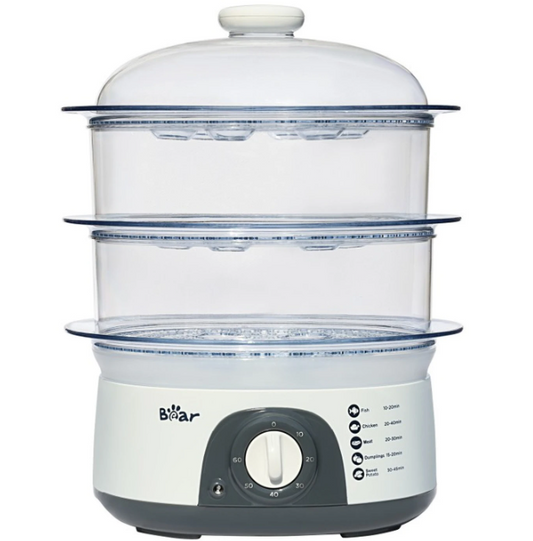 Bear DZG-304 Elektrische Stoomkoker 3-Laags - 29,5 x 25,5 x 37,5 cm - 10L