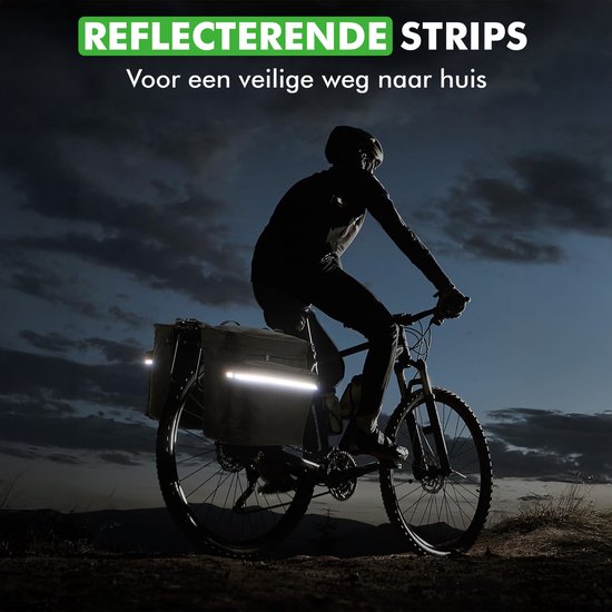 Travelhawk Fietstas - Fietstas Dubbel - Waterdicht Materiaal - 34L - Zwart – 600D Polyester - Fietstassen elektrische fietsen