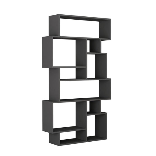 Kalune Design Woody Boekenkast – 168 x 96 x 26 cm – Anthracite