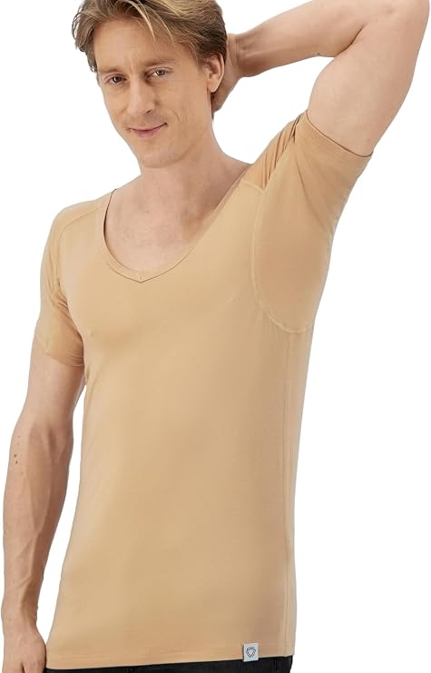 Fibershirts Anti-Zweet Ondershirt Heren – Maat M – Met ArmPads Pro & SILVADUR