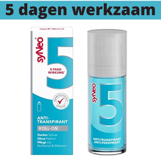 syNeo 5 - Deodorant Anti-transpirant Roller - 50 ml - Overmatig zweten