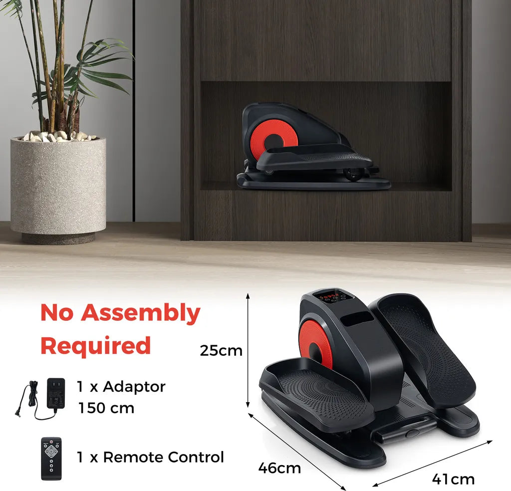 Coast elliptische pedaaltrainer - aluminiumlegering - 220-240V - 50Hz - 48Watt - 46x41x25 cm