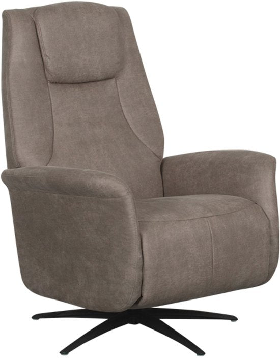 LABEL51 Stockholm Fauteuil - Bruin - Stof - One Size - - - Draaibaar - Met Armleuning