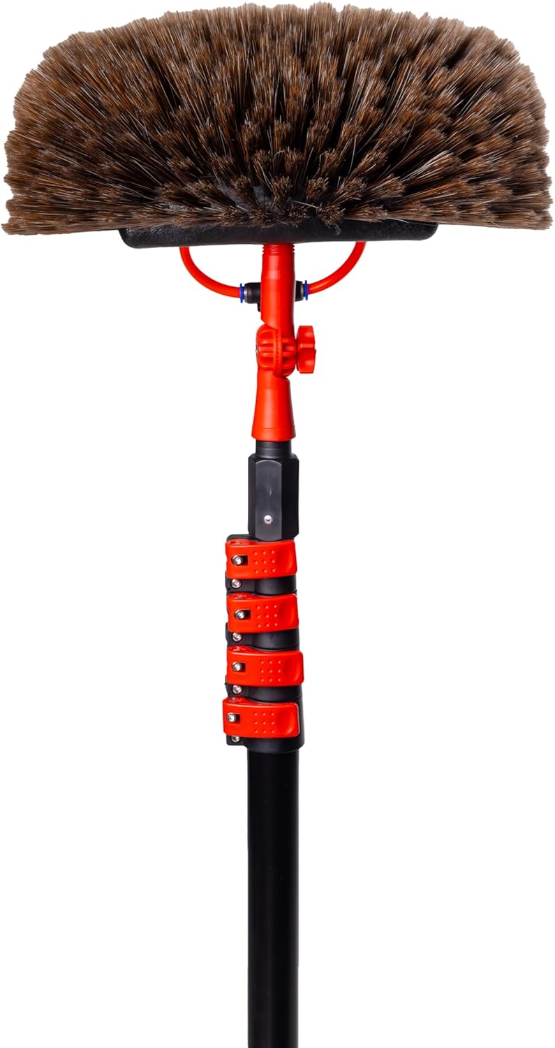 Hortensus Telescopische Wasborstel - Met Wateraansluiting & Zeepdispenser - 6.5M Lang