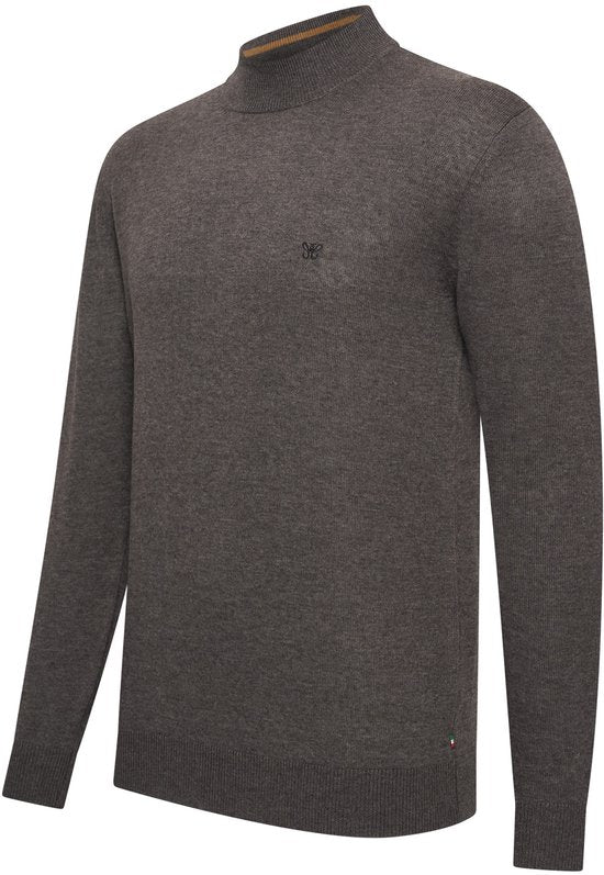 Cappuccino Italia - Heren Trui Novara Coltrui - Grijs - Maat M