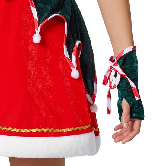 Dressforfun Sexy kerstelf S - verkleedkleding kostuum halloween verkleden feestkleding carnavalskleding carnaval feestkledij partykleding - 303410