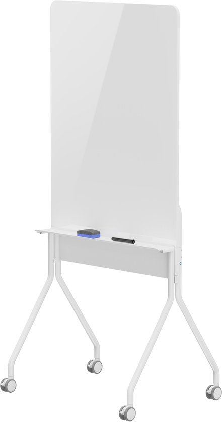 VDD - Whiteboard - White Board - Whiteboard op Wielen - White board op wielen - Whiteboard met Plank - Whiteboard Enkelzijdig