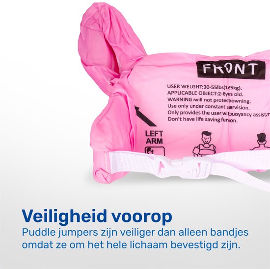 LBB - Puddle Jumper - Zwemvest - 2-6 jaar - 14-25kg - Zwemvest Kind - Alpaca - Zwembandjes - Drijfvest Kind