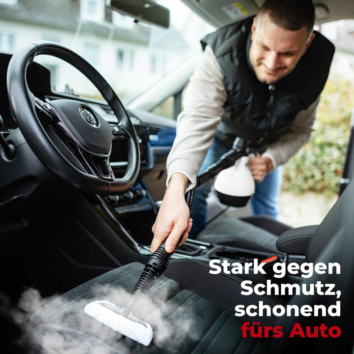 Neighbour's Friend Dampfreiniger Nieuw Model – Krachtige Handstoomreiniger, 3,5 Bar Druk, 4m Kabel, 350ml Tank voor Auto, Werkplaats en Huishouden