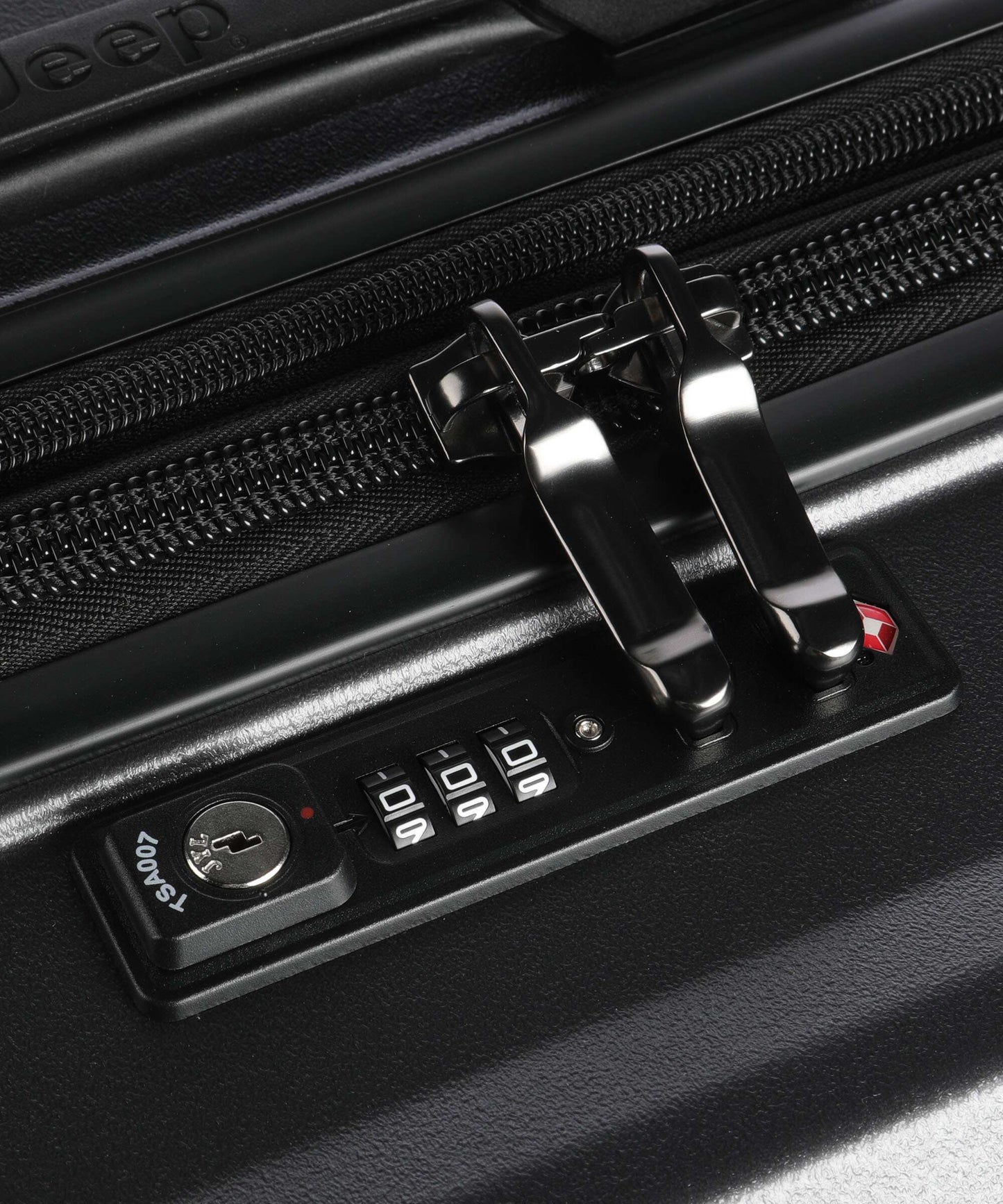 Jeep Uitbreidbare Trolley XL 80 cm – 106L – Antraciet
