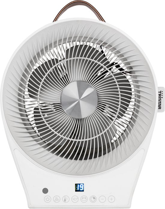 Tristar Ventilator met warmtefunctie KA-5160 Afstandsbediening en digitale bediening - Voor kamer 25m² - Wit