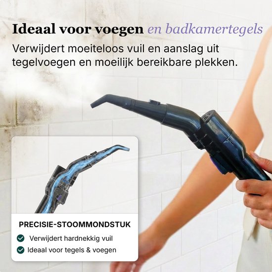 Motionflow Tapijtreiniger PRO – Professionele Dieptereiniging met Stoomfunctie tot 100°C – Krachtige 1700W Vlekkenreiniger - Stoomreiniging voor Vloer, Bank, Badkamer en Tapijt - Stoomreiniger & Zetelreiniger - Carpet Cleaner incl. Schoonmaakmiddel