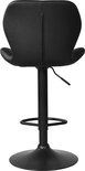 VDD Set van 2 zwarte barstoelen - 48x120 cm