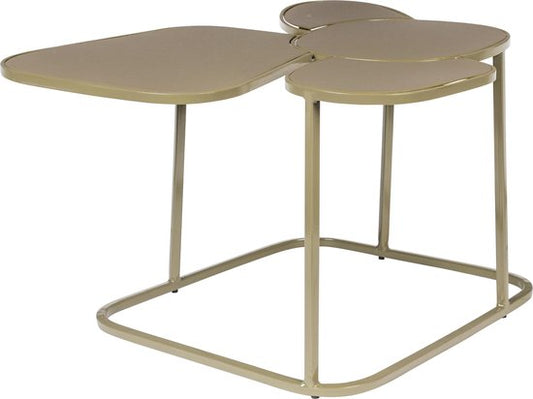 Zuiver Moondrop Metalen Bijzet tafel - Olijfolie - 48.50x55x43.70 - 5.24kg