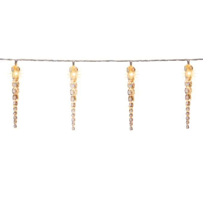 Monzana Regen Lichtketting - Kerstverlichting - Incl. Afstandsbediening - 80 LED's - 13m - Warm wit