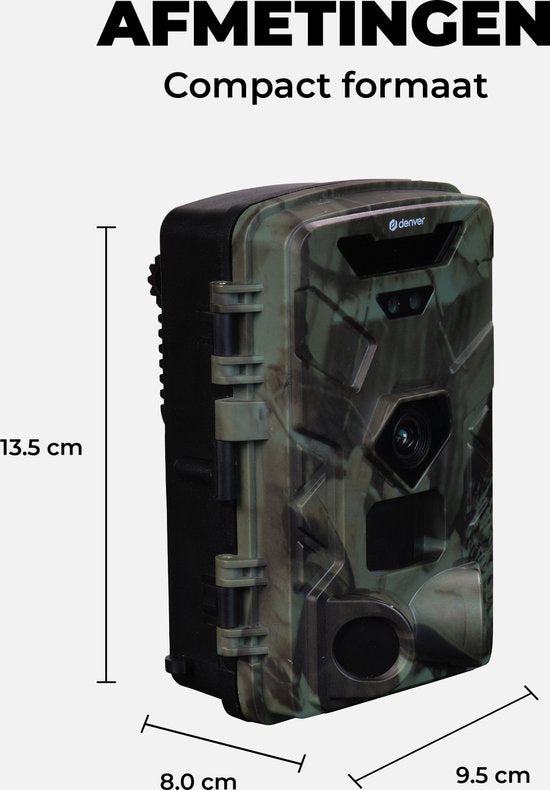 Denver Wildcamera met Nachtzicht - 4K Ultra HD - 50MP - LCD Scherm - Waterdicht - WCT8016