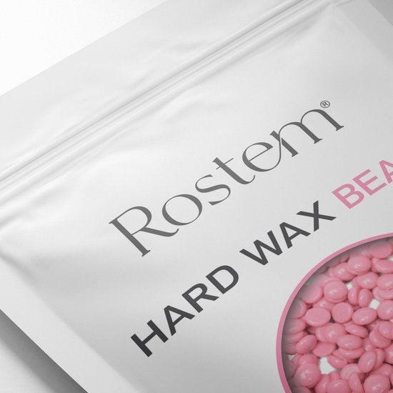Rostem® Luxe Harskorrels - Hard Wax Beans - Hotwax - Wax Bonen - Pink Rose 1KG - Incl. 10 Spatels