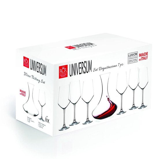 RCR Universum decanteer karaf met 6 glazen - OP = OP