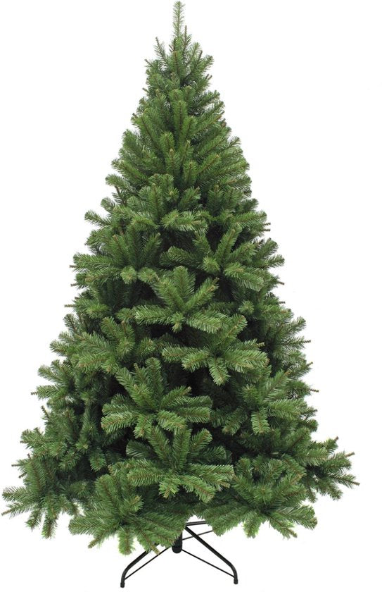 Triumph Tree Forrester Kerstboom - Kunstboom met 912 Volle Takken voor Natuurlijke Uitstraling - Kerstversiering voor Binnen - Boom van PVC met Kliksysteem - H215 x Ø135 cm - Groen
