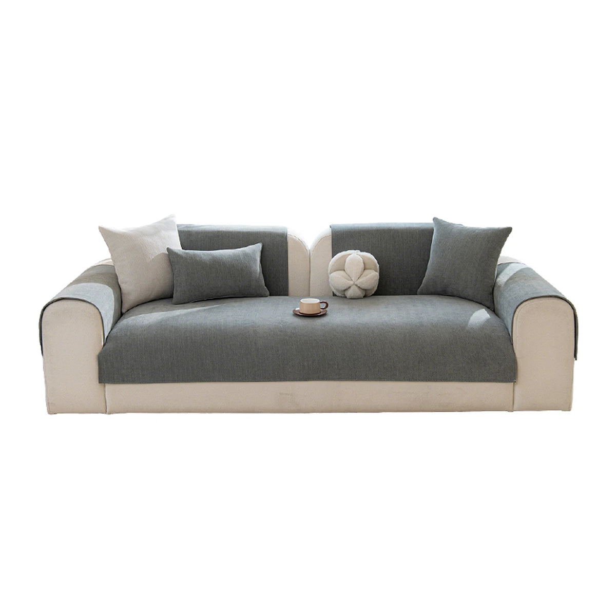 Ochama Sofahoes voor Zitgedeelte - 70 x 120 cm - Polyester - Antislip - Grijs