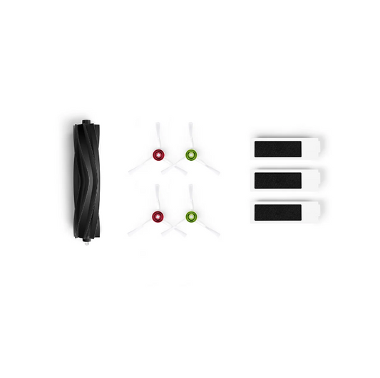 DEEBOT Antibacterial Buddy Kit T20 OMNI - 1x Rubberen Borstel - 2 Sets Zijborstels - 3 Sets Antibacteriële Filters