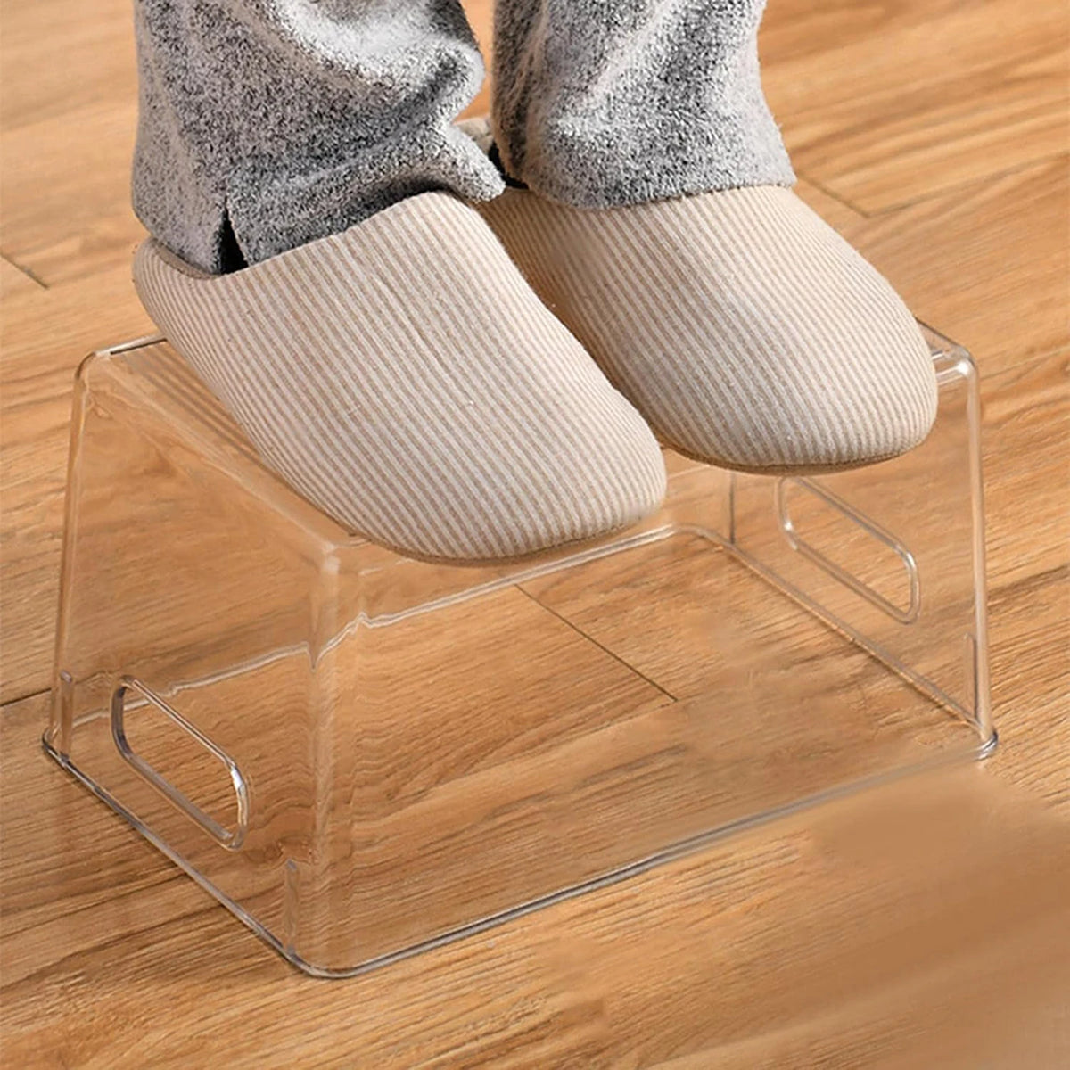 WhereHike Transparante Opbergdoos met Handvat Set van 4 – Large – Kunststof
