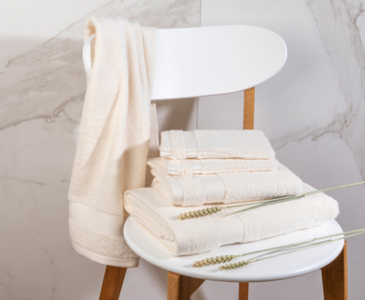 DoubleDry 30-delig Badtextiel Set - 500 g/m2 - Creme