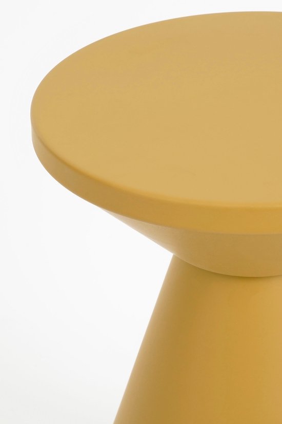 Jim Bijzettafel - H45 x Ø31 cm - IJzer - Okerkleurig
