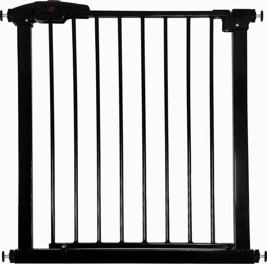 Goliving Traphekje – Klembevestiging Zonder Boren, Incl. Verlengstuk - uitbreidbaar - 78-93 x 6 x 85 cm – Zwart