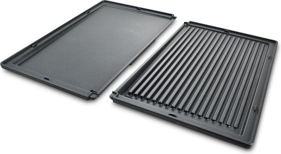 Solis Deli Grill 7951 Grill Apparaat - Bakplaat Electrisch - Grillplaat RVS - Xylan Anti-Aanbaklaag - Zilver/Zwart