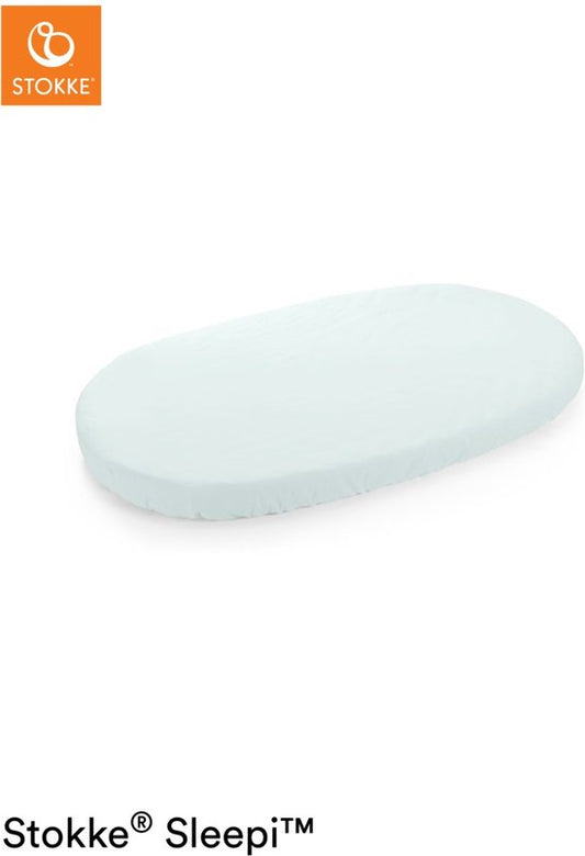 Stokke® Sleepi™ Ledikant Hoeslaken - 120 cm. - Powder Blue