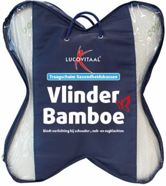 Lucovitaal Bamboe Vlinderkussen