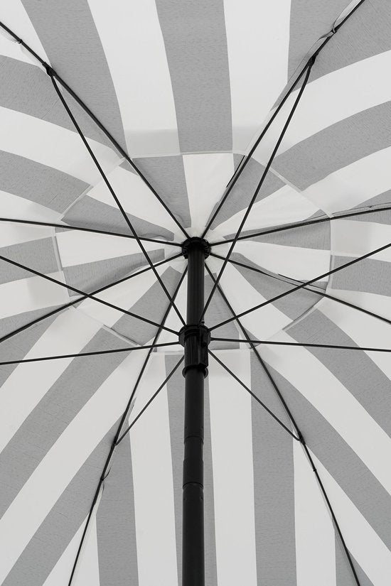 In The Mood Collectie Osborn Parasol - H238 x Ø220 cm - Zwart, Wit