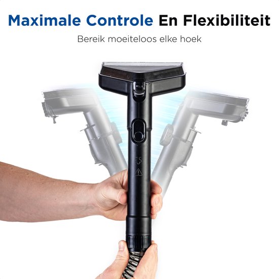 Qclean® Tapijtreiniger GO+ 1800W - All-in-1 Stoomreiniger & Vlekkenreiniger - Voor Tapijt, Meubels, Keuken & Badkamer - Zelfreinigend - Zetelreiniger - Bank reiniger- Reinigingsmachine - Waterstofzuiger - Incl. Schoonmaakmiddel