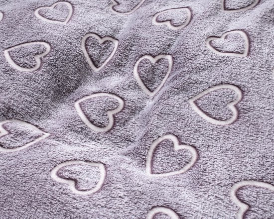 Sleeptime dekbedovertrek Glow in the dark Hearts Pink 140 x 200/220 cm