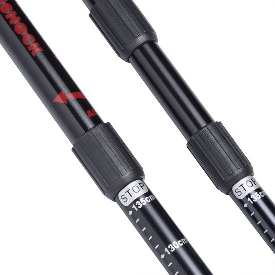 Nordic Walking Stokken – Telescopisch 2 Paar – Rood