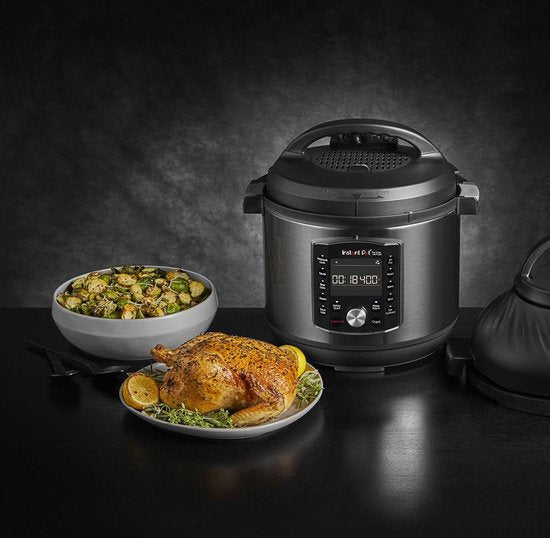 Instant Pot Pro Crisp 7,6L Multicooker + Airfryer - 11-in-1 Snelkookpan - Slowcooker - Sous-vide - Air Fry - Twee Afneembare Deksels - Tot 8 Porties