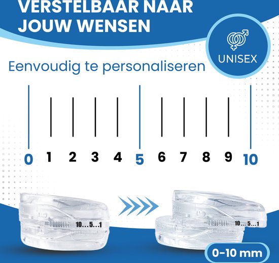 PurelyGoods Anti-Snurkbeugel – Verstelbaar – 4.2 x 6.0 x 2.3 cm – Transparant