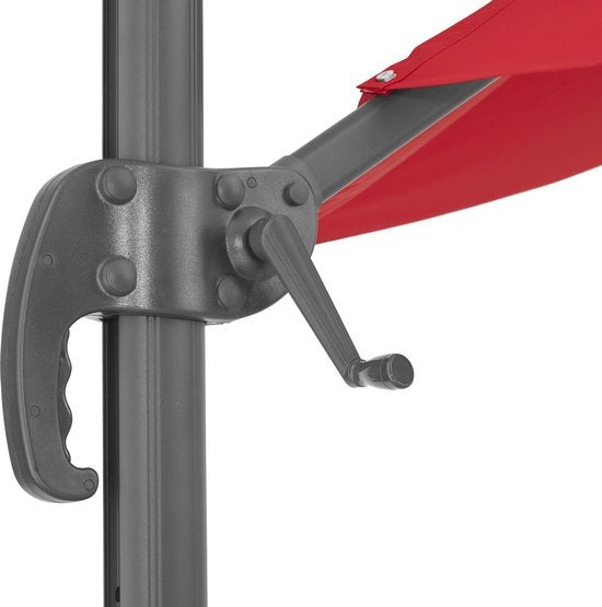 tectake- parasol Daria wijnrood - 403135- met beschermhoes