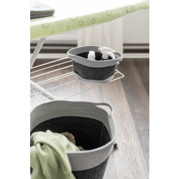 WENKO Bea Wasmand Donkergrijs - 75L - Gerecycled Polyester Vilt