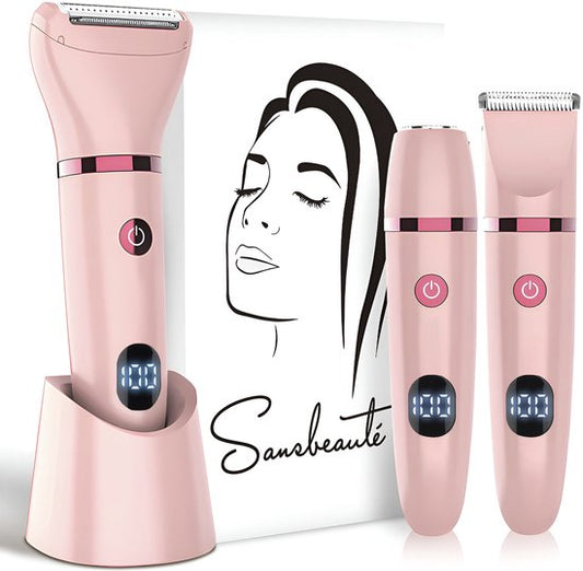 Sansbeauté® 3-in-1 Ladyshave – Met Display – Elektrisch – USB Oplaadbaar