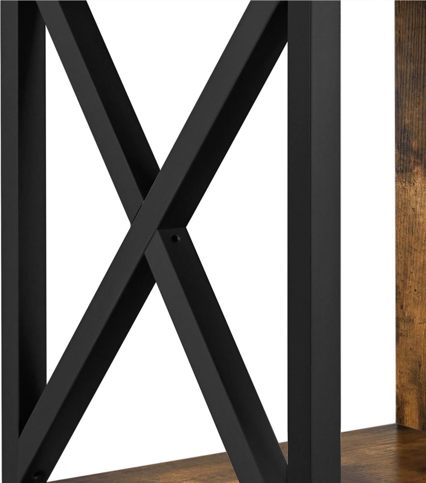 Yaheetech Tv-meubel 106 x 40 x 50,5 cm - Roestbruin - Industrieel - Open Opbergvakken - 40 kg
